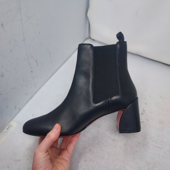 Christian Louboutin Black Leather Turelastic Chelsea Boot - Picture 8 of 12